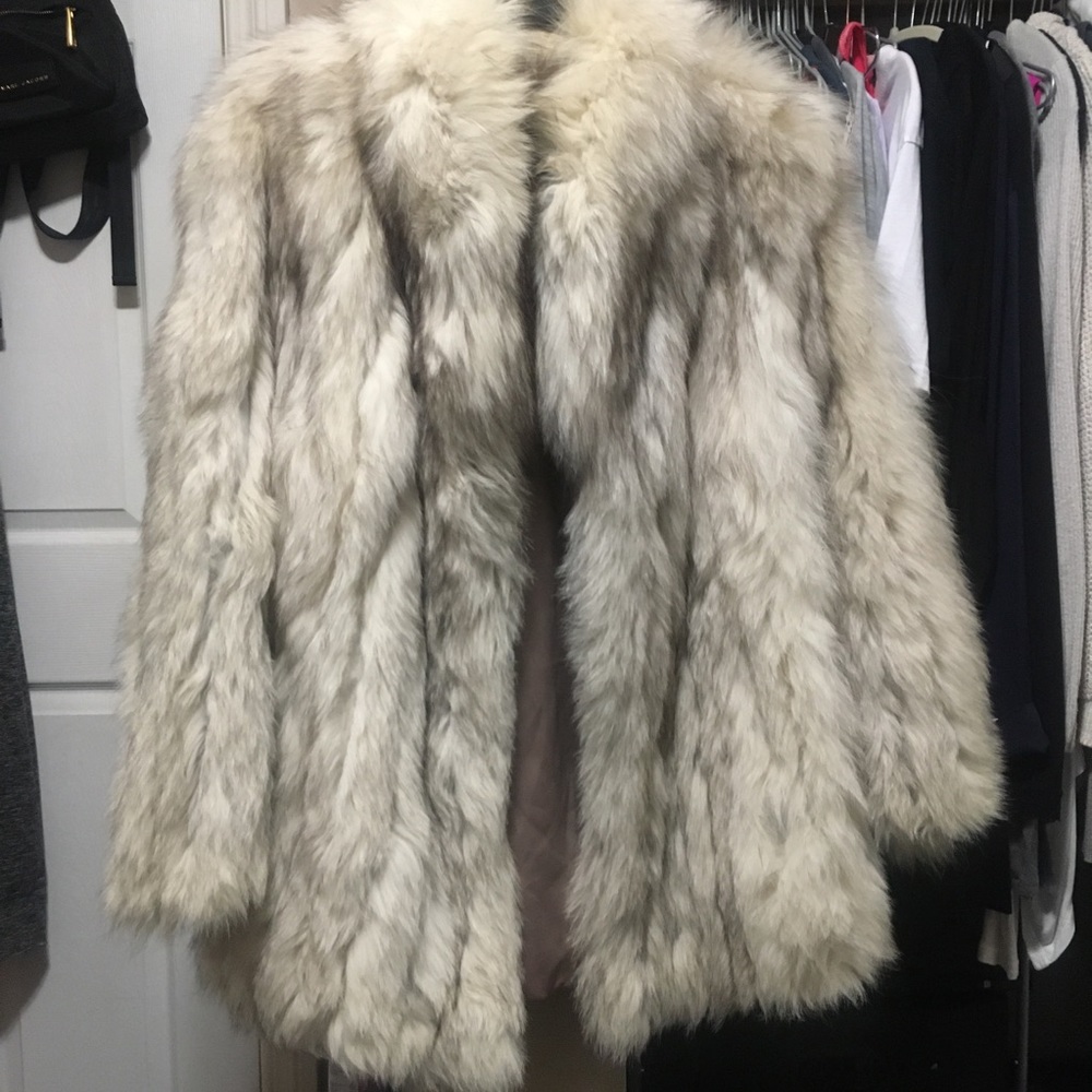 Real fox fur jacket.